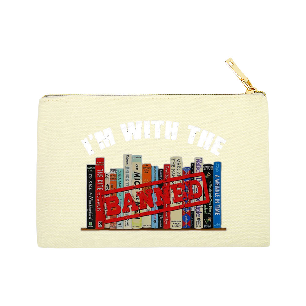 Pagewings I'm With The Banned Funny Book Pouch