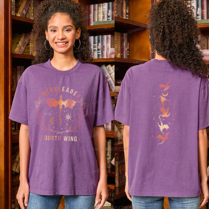 Pagewings Fantasy Bookish Unisex Washed T-shirt
