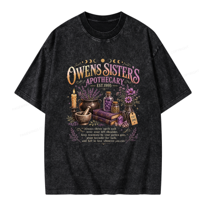Pagewings Mystical Witchy Unisex Washed T-shirt