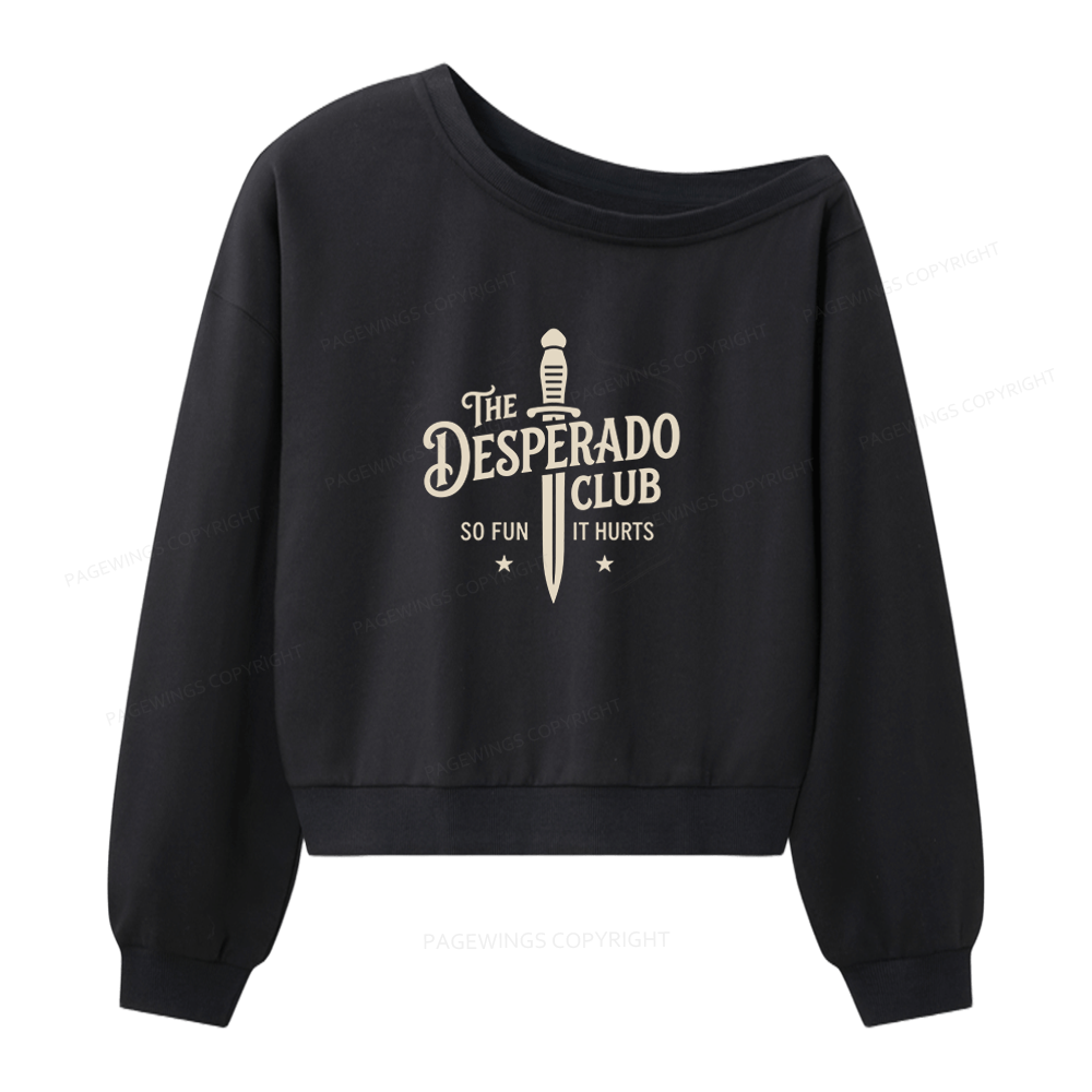 Pagewings Sci Fi Bookish Women Off Shoulder Sweatshirt