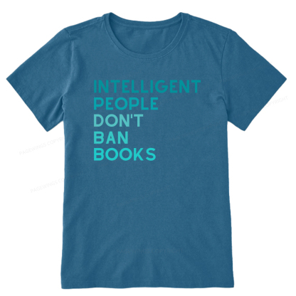 Pagewings Intelligent People Don't Ban Books Unisex Classic T-shirt