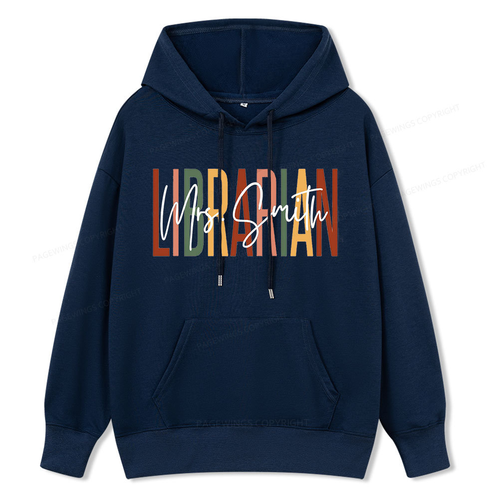 Pagewing Personalized Librarian Unisex Classic Hoodie