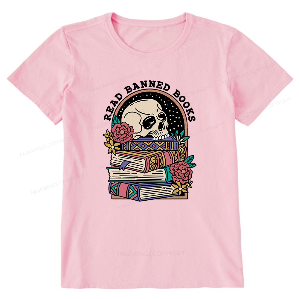 Pagewings Read Banned Book Floral Unisex Tee Unisex Classic T-shirt