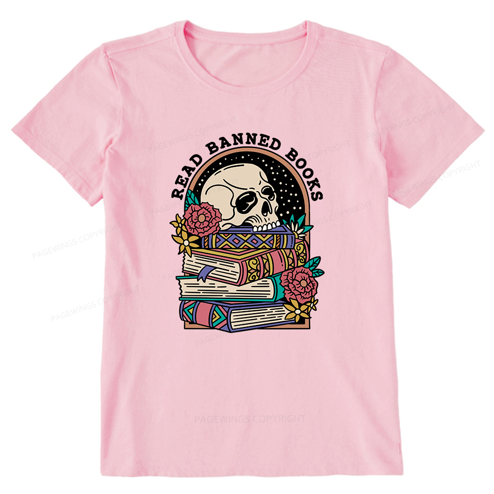 Pagewings Read Banned Book Floral Unisex Tee Unisex Classic T-shirt