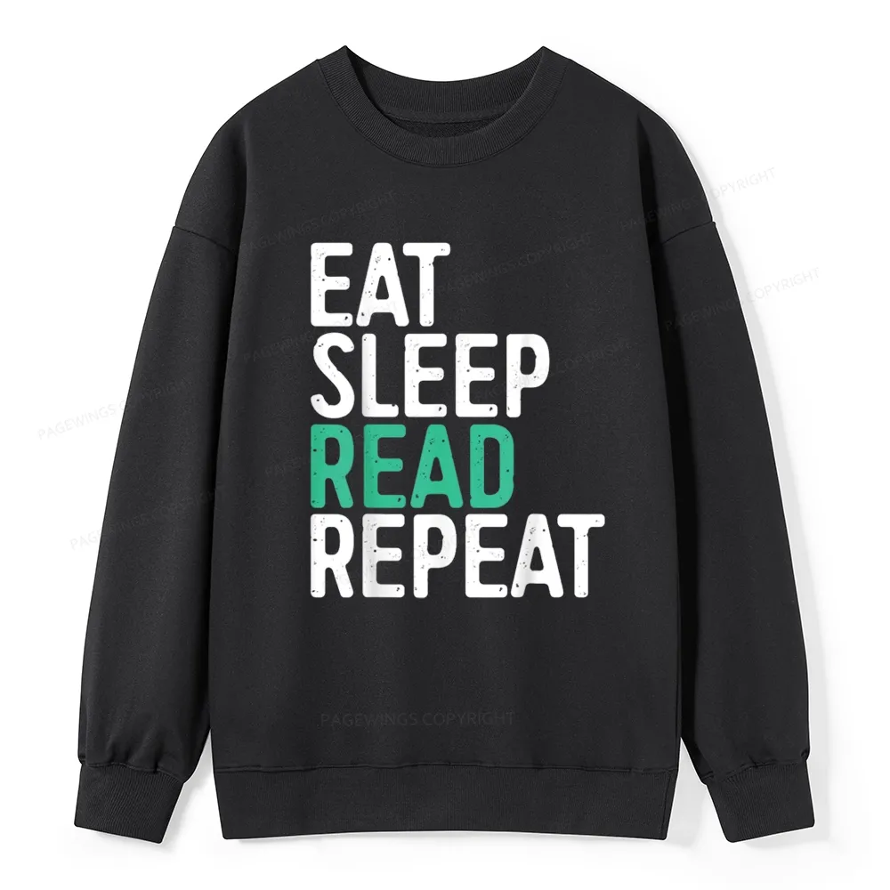 Pagewings Eat Sleep Read Repeat Unisex Classic Sweatshirt