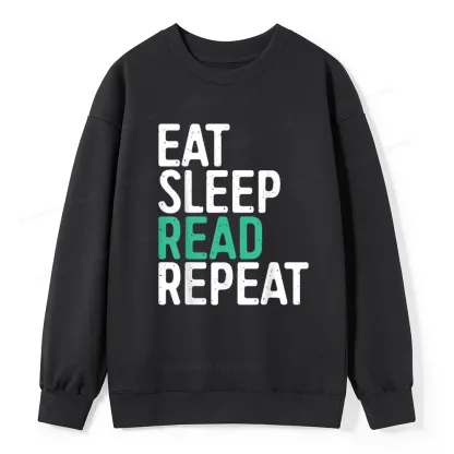 Pagewings Eat Sleep Read Repeat Unisex Classic Sweatshirt