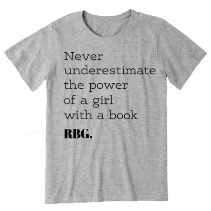 Pagewings Never Underestimate The Power Of a Girl With a Book Unisex Classic T-shirt