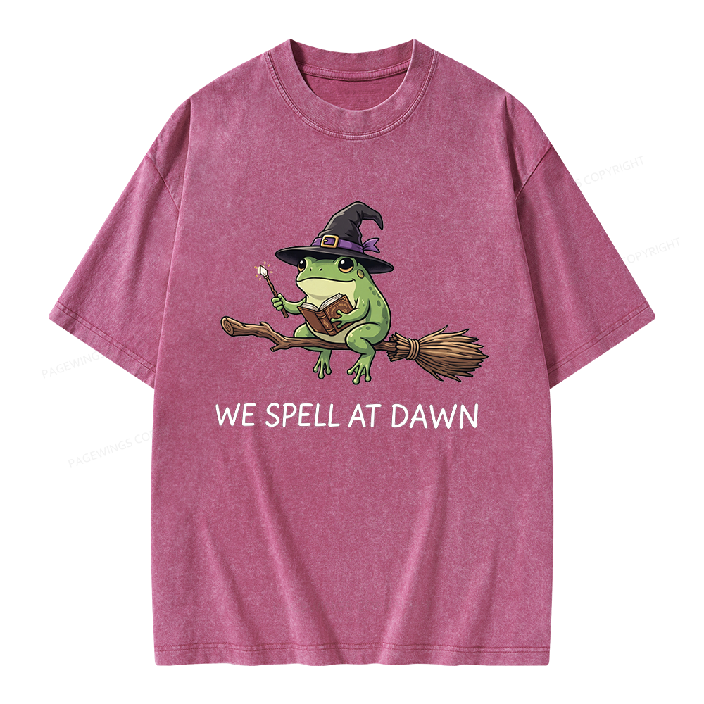 Pagewings We Spell At Dawn Unisex Washed T-shirt