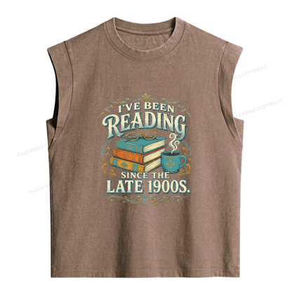 Pagewings I've Been Reading Women's Washed Tank Top