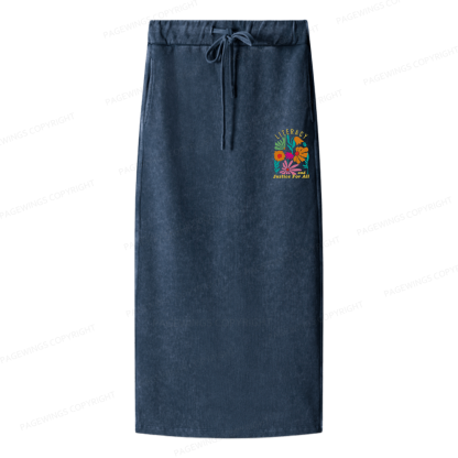 Pagewings Literacy And Justice Women Washed Long Skirts