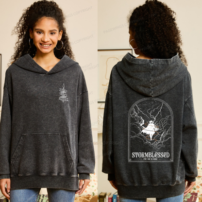 Pagewings Stormblessed Unisex Washed Hoodie