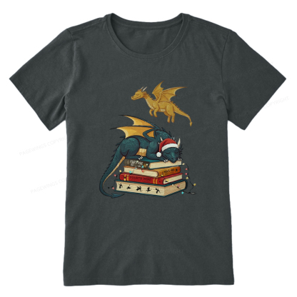 Pagewings Fourth Wing Dragons Christmas Unisex Classic T-shirt