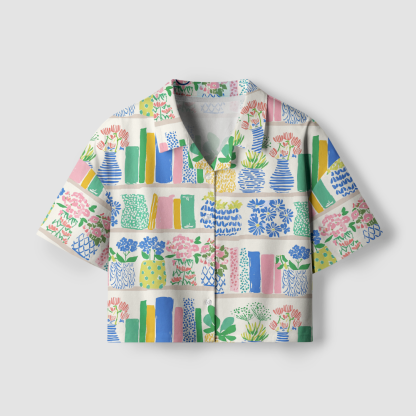 Pagewings Summer Reading Women's Camp Shirt
