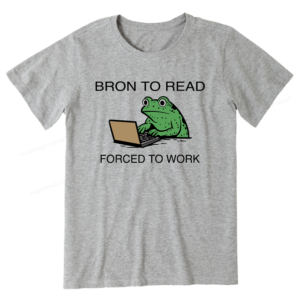 Pagewings Born to Read Forced to Work Unisex Classic T-shirt