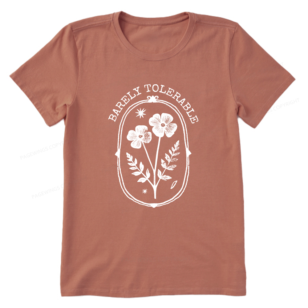 Pagewings Barely Tolerable Unisex Classic T-shirt