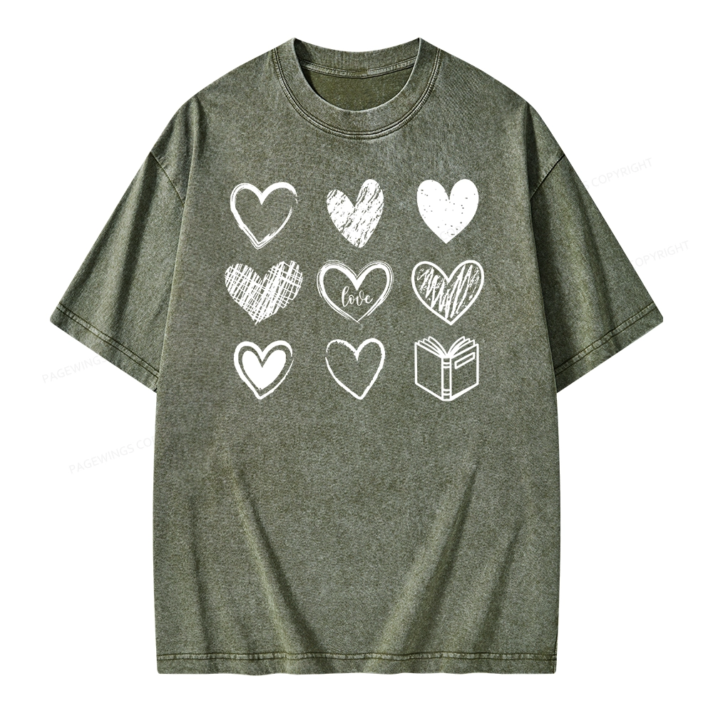 Pagewings To Love And Learn How To Be Loved Unisex Washed T-shirt