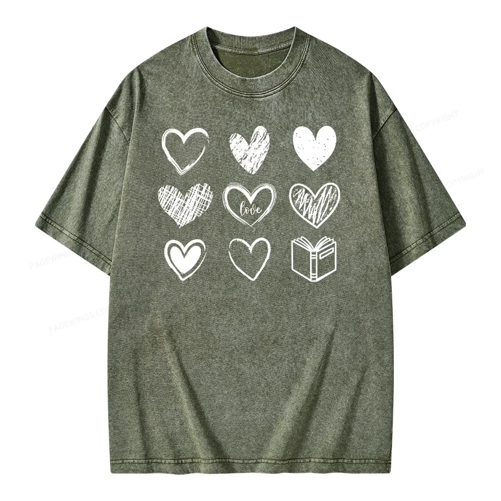 Pagewings To Love And Learn How To Be Loved Unisex Washed T-shirt