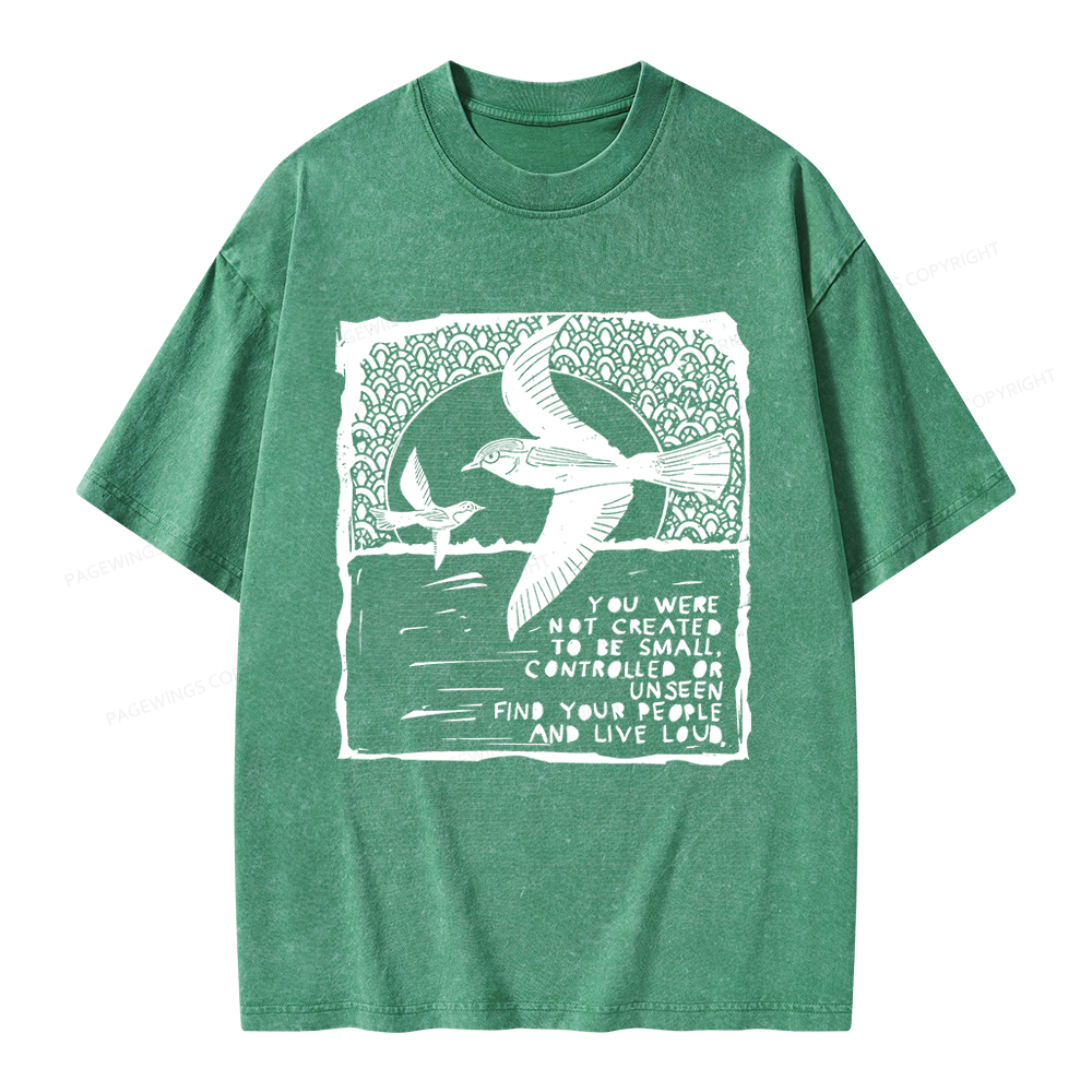 Pagewings I Support Are Public Libraries Unisex Washed T-shirt