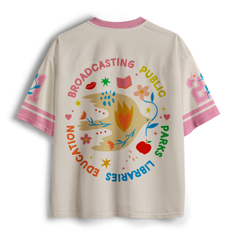 Pagewings Public Libraries Unisex Mesh Jersey