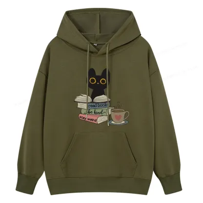 Pagewings Read Books Be Kind Stay Weird Unisex Classic Hoodie