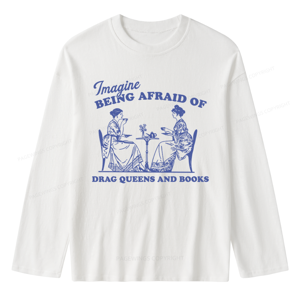 Pagewings Drag Queens Unisex Lightweight Long Sleeve T-Shirt