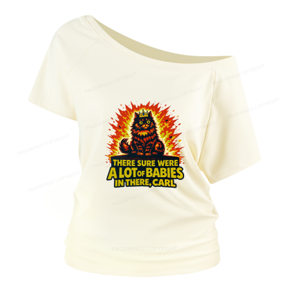 Pagewings A Lot Of Babies In There Women Off Shoulder T-shirts