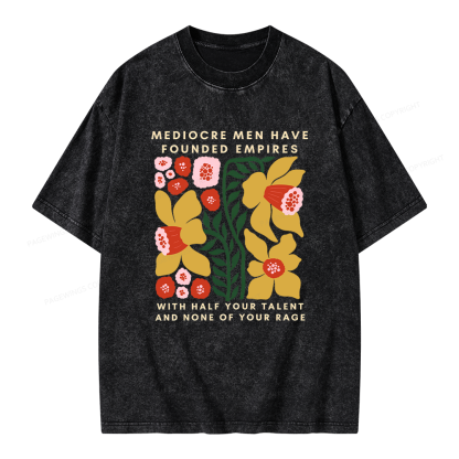 Pagewings With Half Your Talent Unisex Washed T-shirt