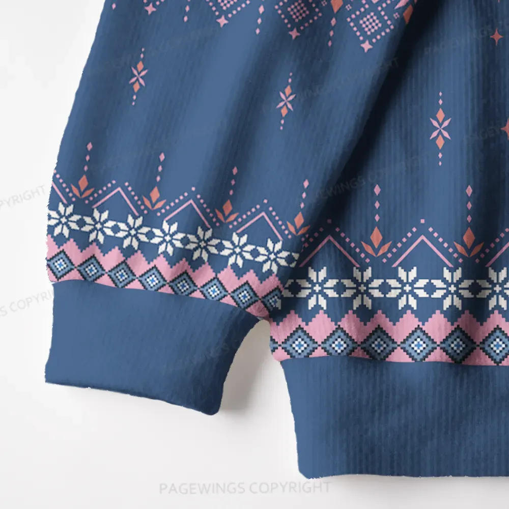 Pagewings God Dammit Donut Unisex Ugly Knit Sweatshirt