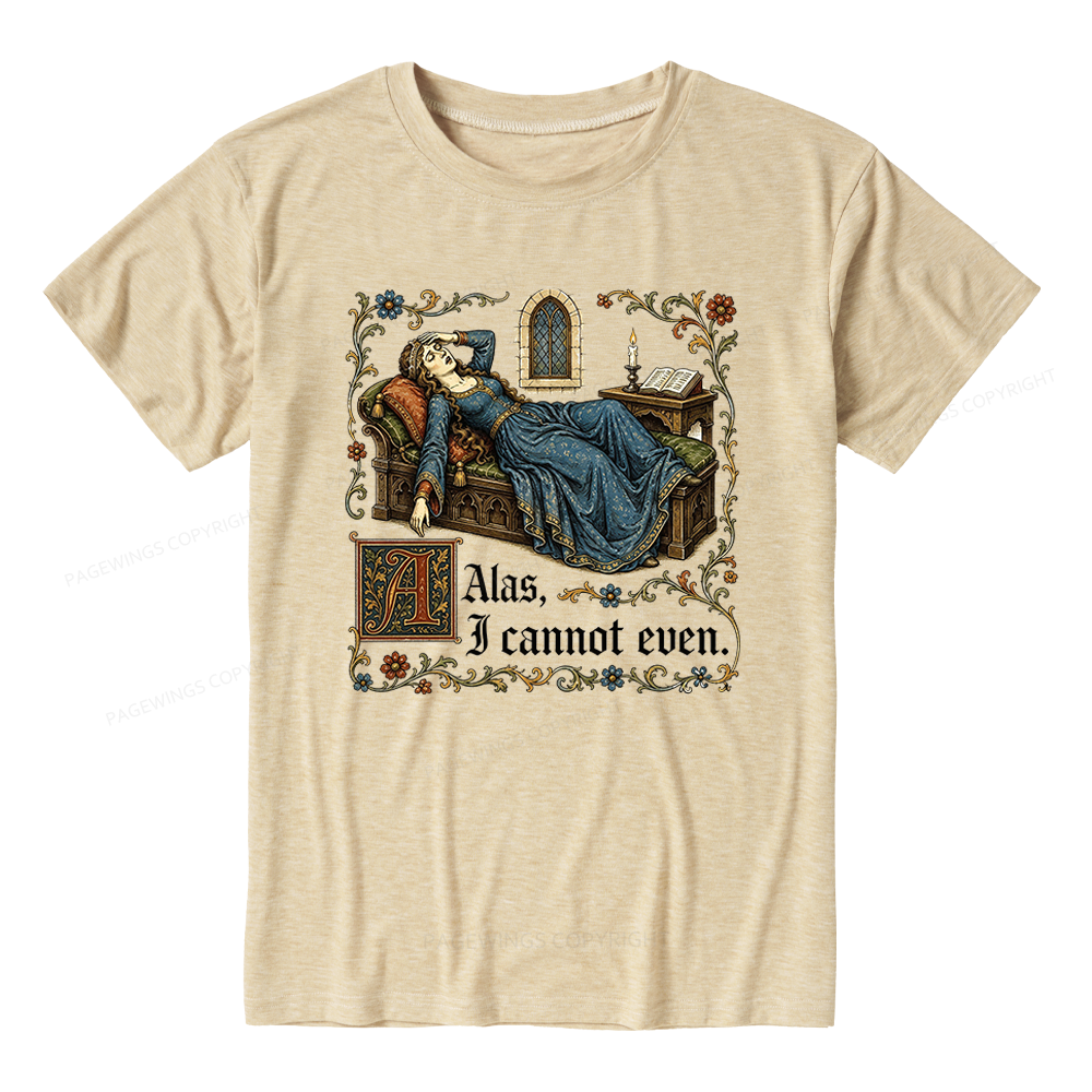 Pagewings Medieval Book Lover Unisex Heather T-Shirt