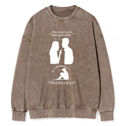 Pagewings Character Change Of The Enemies To Lovers Unisex Washed Sweatshirt