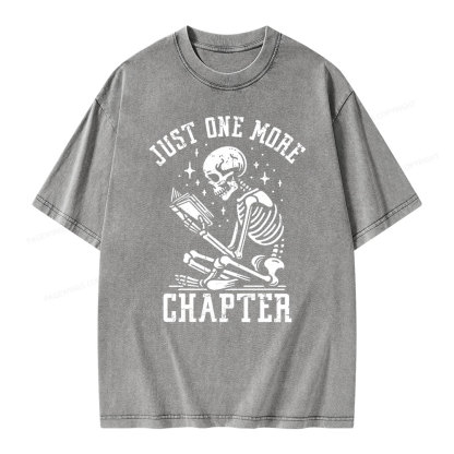 Pagewings Just One More Chapter Unisex Washed T-shirt