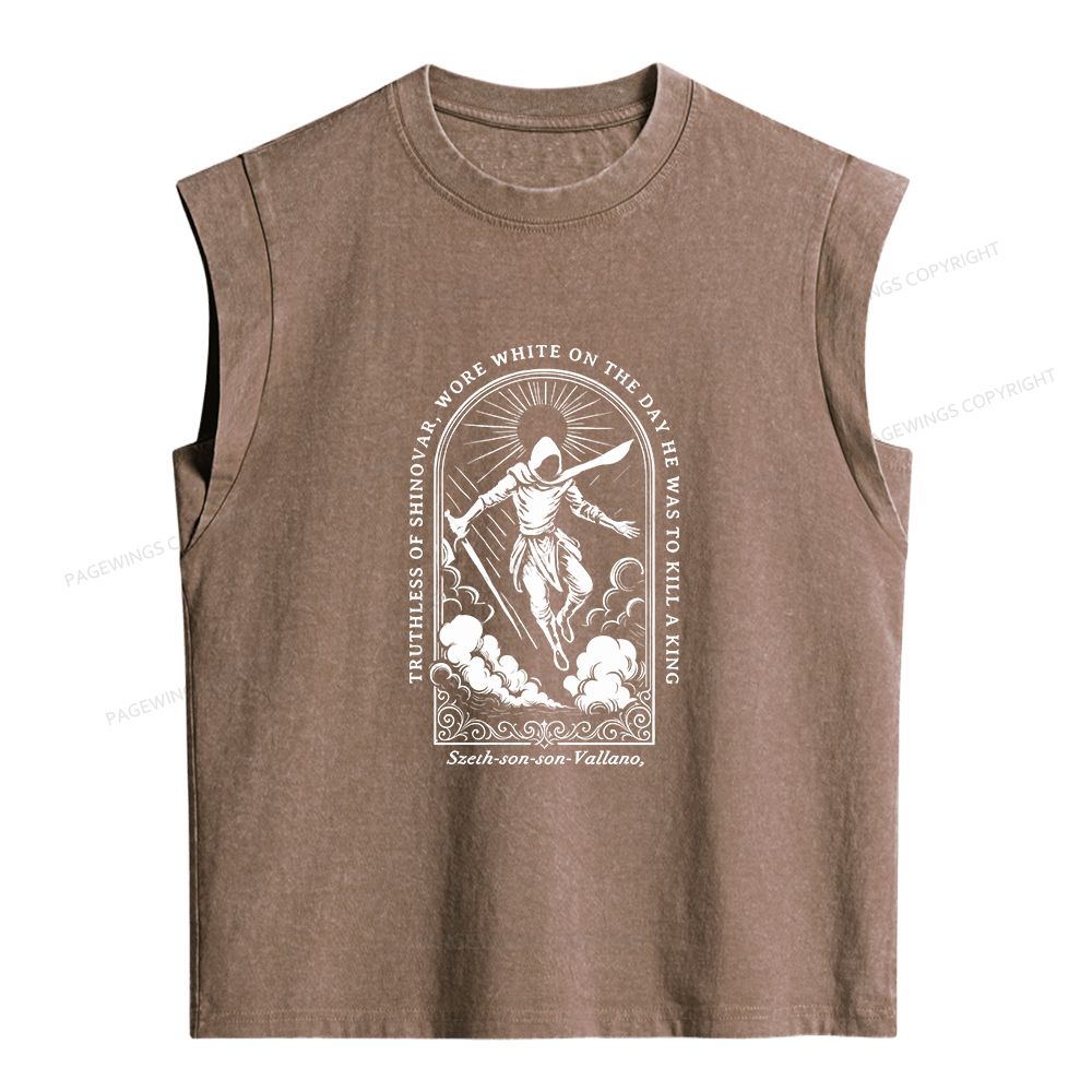 Pagewings Truthless of Shinovar Women's Washed Tank Top