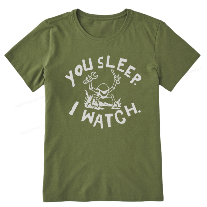 Pagewings You Sleep I Watch Unisex Classic T-shirt