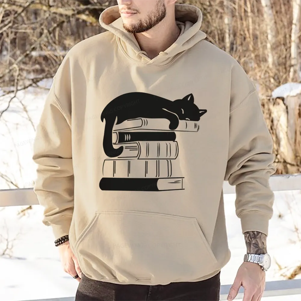 Pagewings Books And Cats Unisex Classic Hoodie