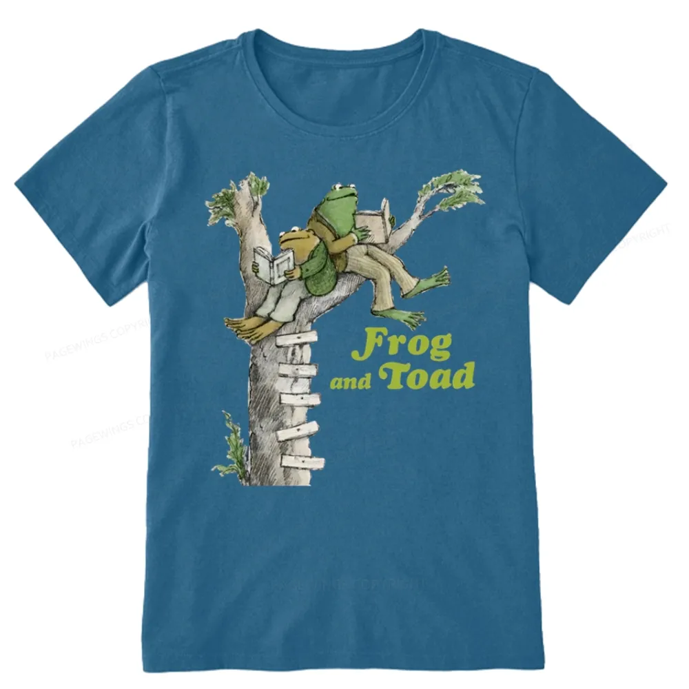 Pagewings Frog and Toad Old Book Unisex Classic T-shirt
