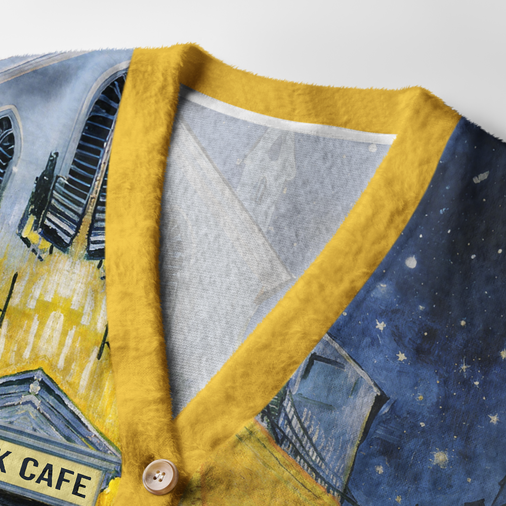 Pagewings Book Cafe Light Knit Unisex Cardigan Sweaters