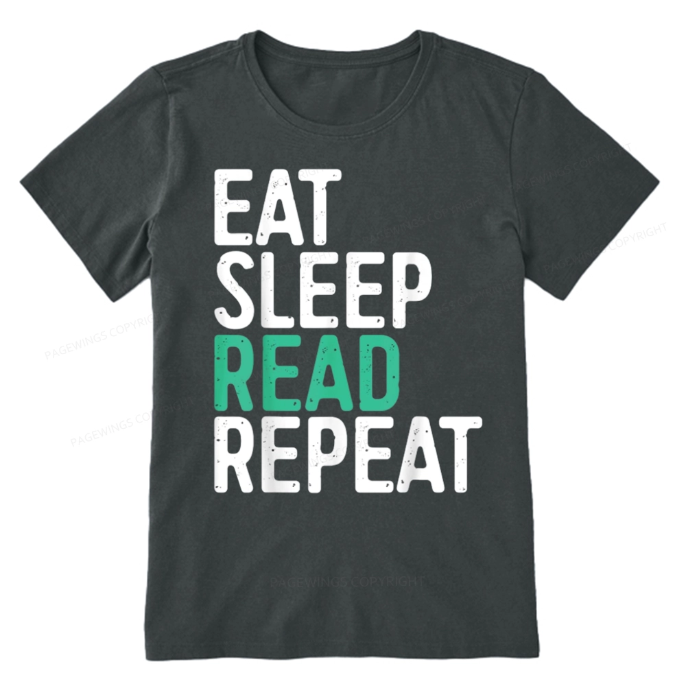 Pagewings Eat Sleep Read Repeat Unisex Classic T-shirt