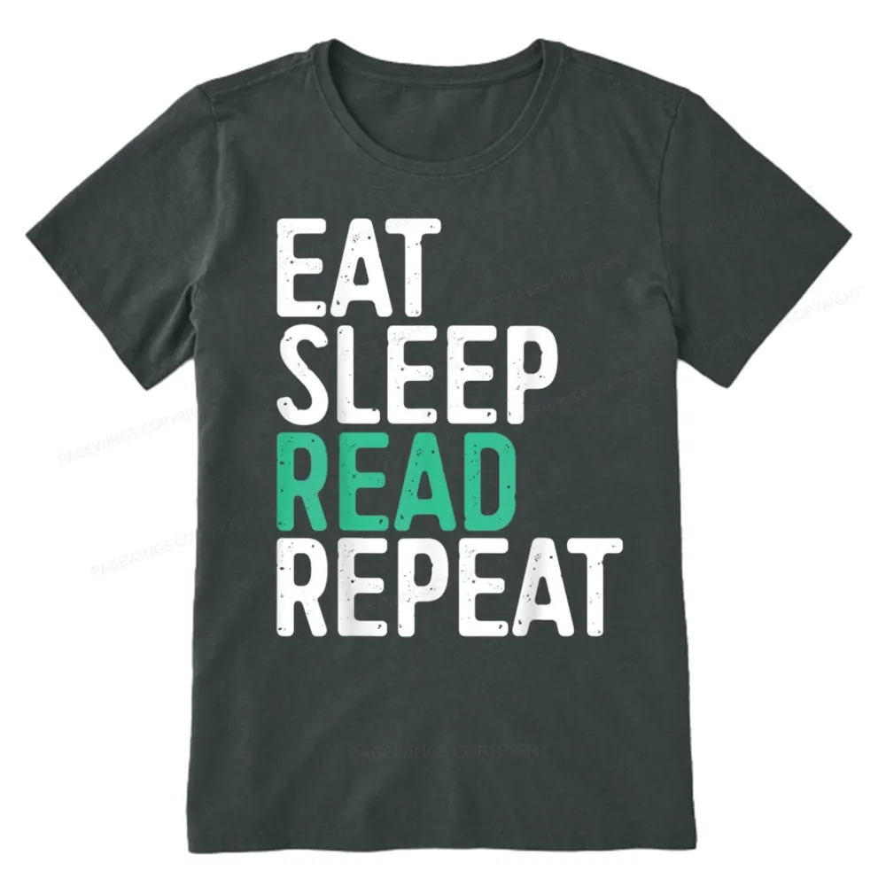Pagewings Eat Sleep Read Repeat Unisex Classic T-shirt