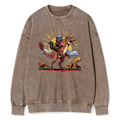 Pagewings Sci Fi Bookish Unisex Washed Sweatshirt