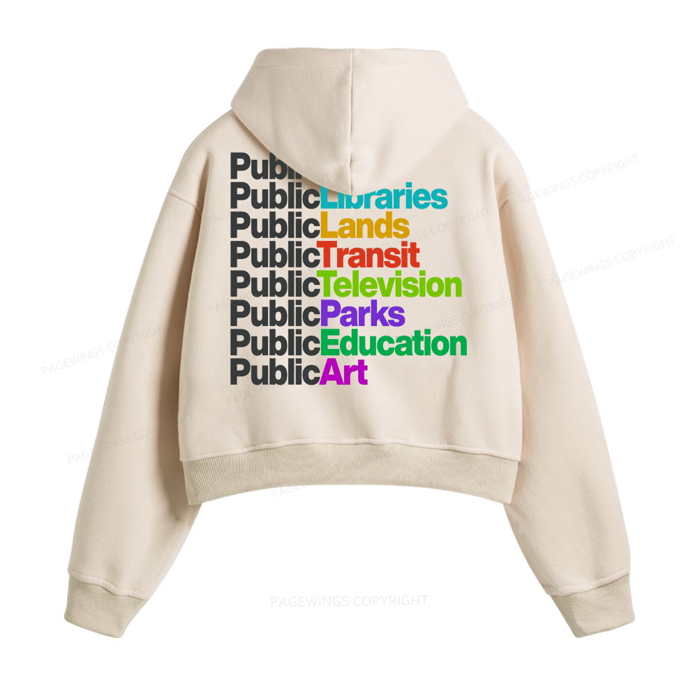 Pagewings Public Libraries Fleece Zip-Up Hoodie