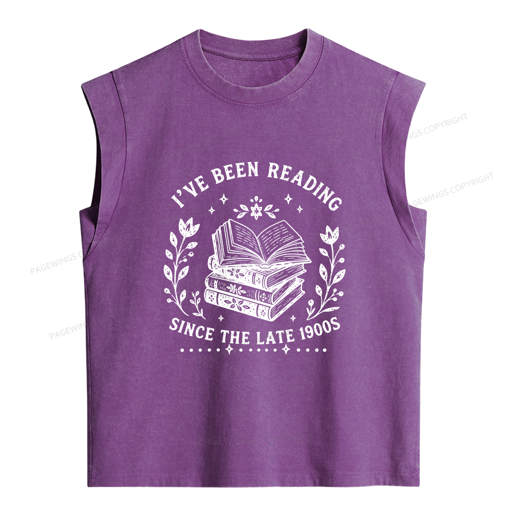 Pagewings I’ve Been Reading Women's Washed Tank Top