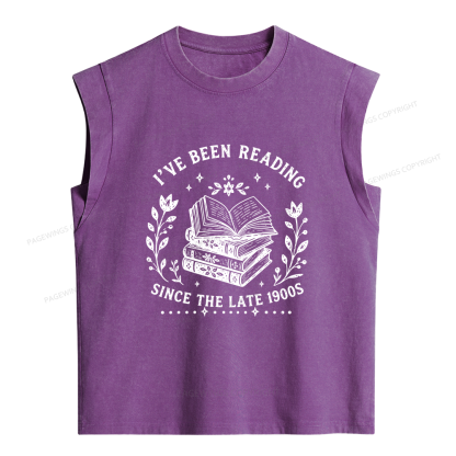Pagewings I’ve Been Reading Women's Washed Tank Top