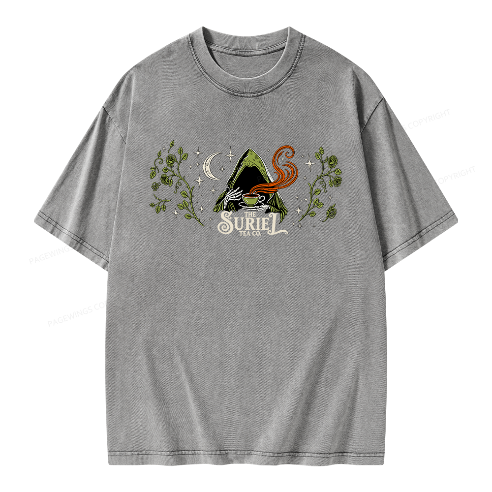 Pagewings Fantasy Bookish Unisex Washed T-shirt