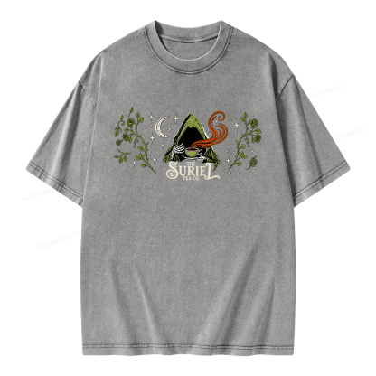 Pagewings Fantasy Bookish Unisex Washed T-shirt