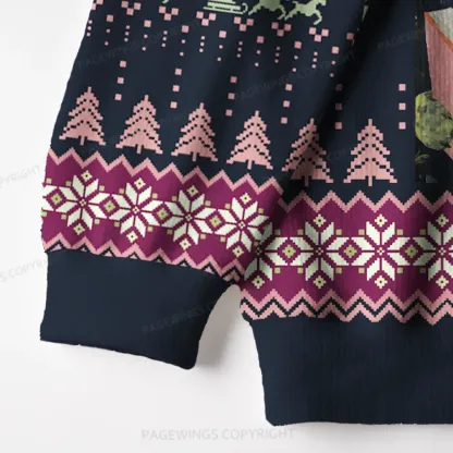 Pagewings Slow Down Enjoy Life Unisex Ugly Knit Sweatshirt