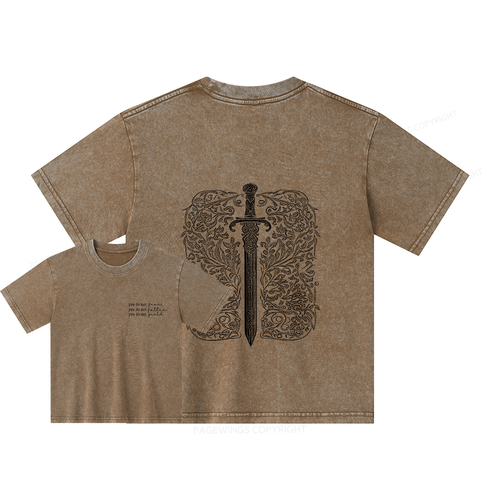 Pagewings You Do Not Yield Unisex Kids Washed T-shirt