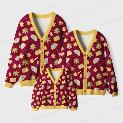 Pagewings Cozy Reading Unisex Ugly Cardigan Sweaters