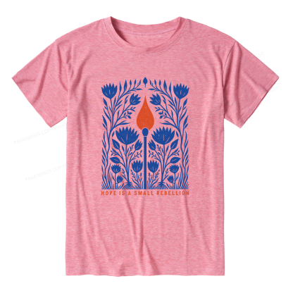 Pagewings Hope Is A Small Rebellion Unisex Heather T-Shirt