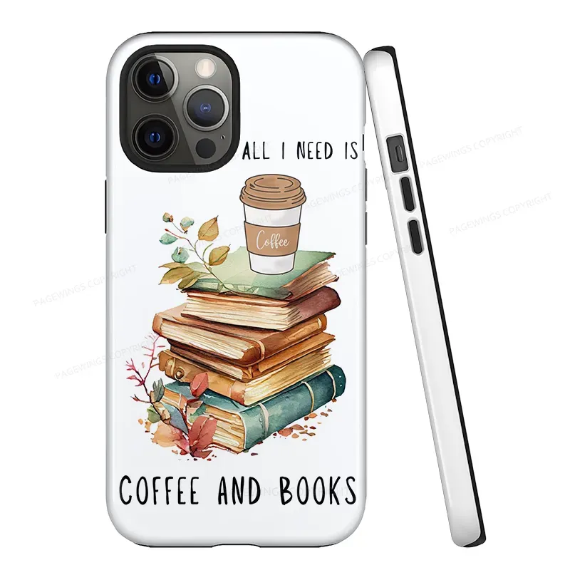 Pagewings Coffee And Books Phone Case