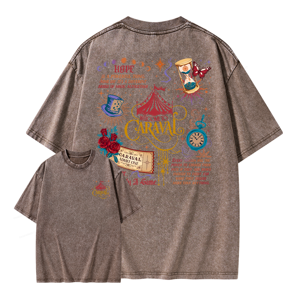 Pagewings Bookish Fantasy Unisex Washed T-shirt